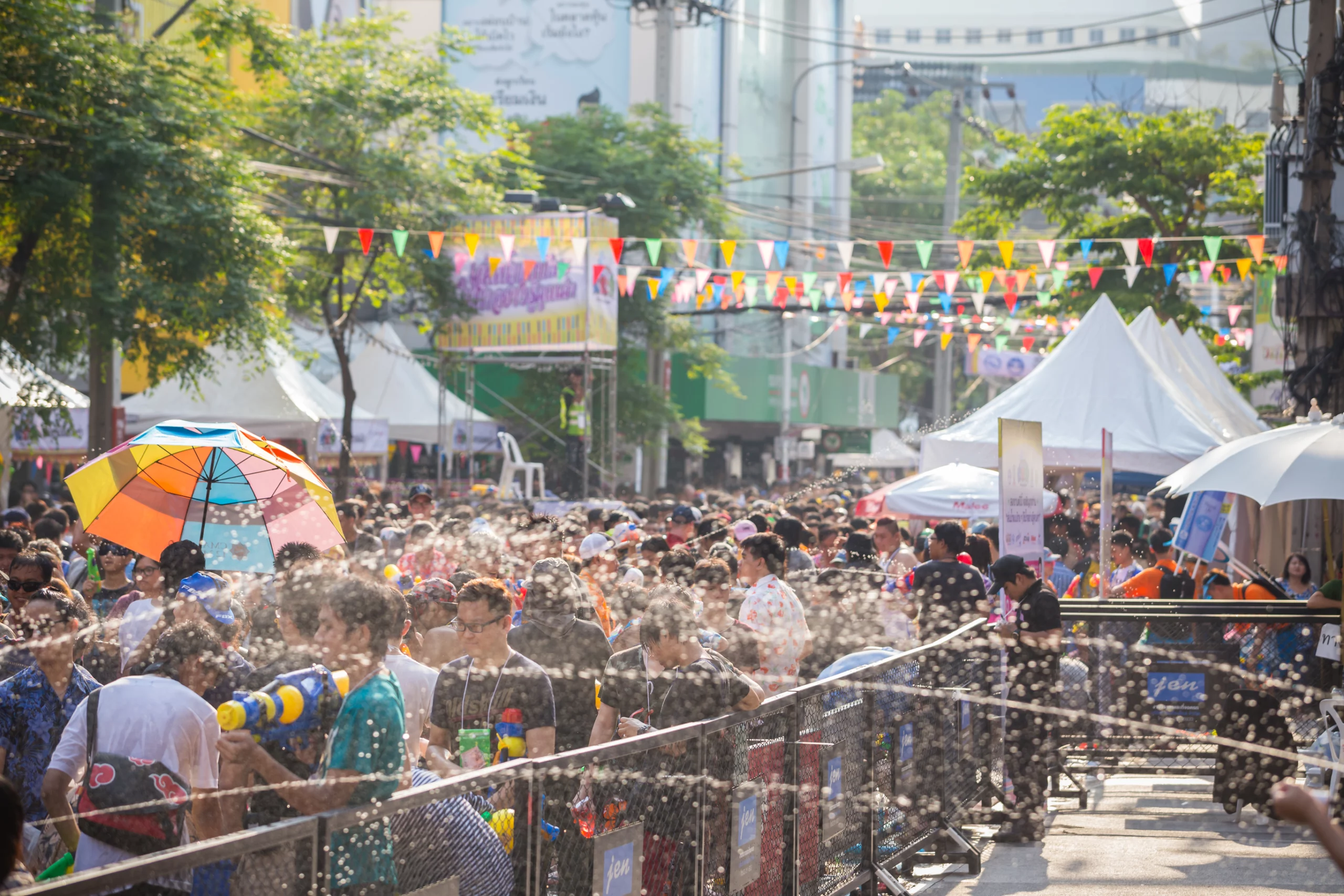 Songkran Water Festival at Siam Square