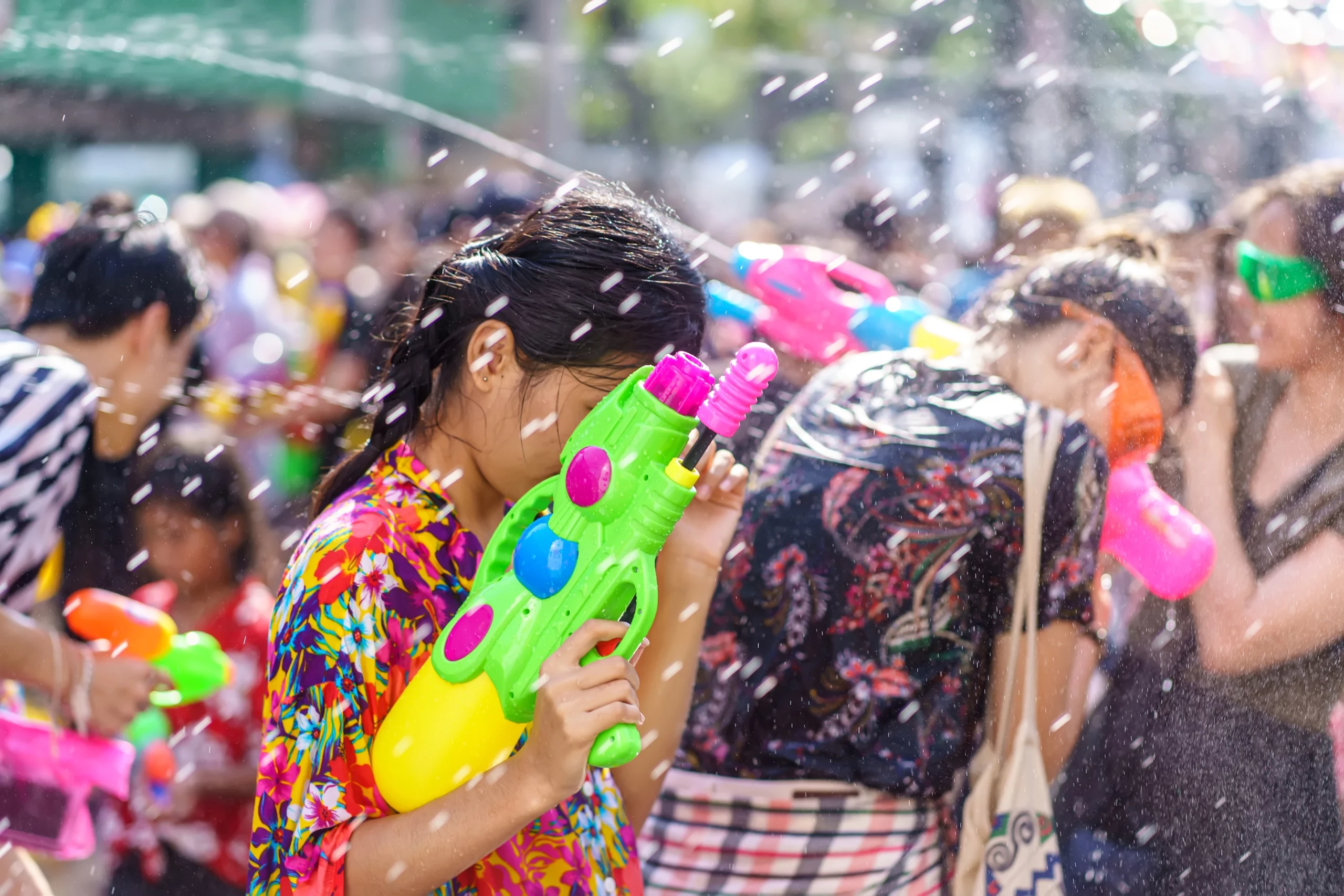 Songkran Water Fight at centralwOrld