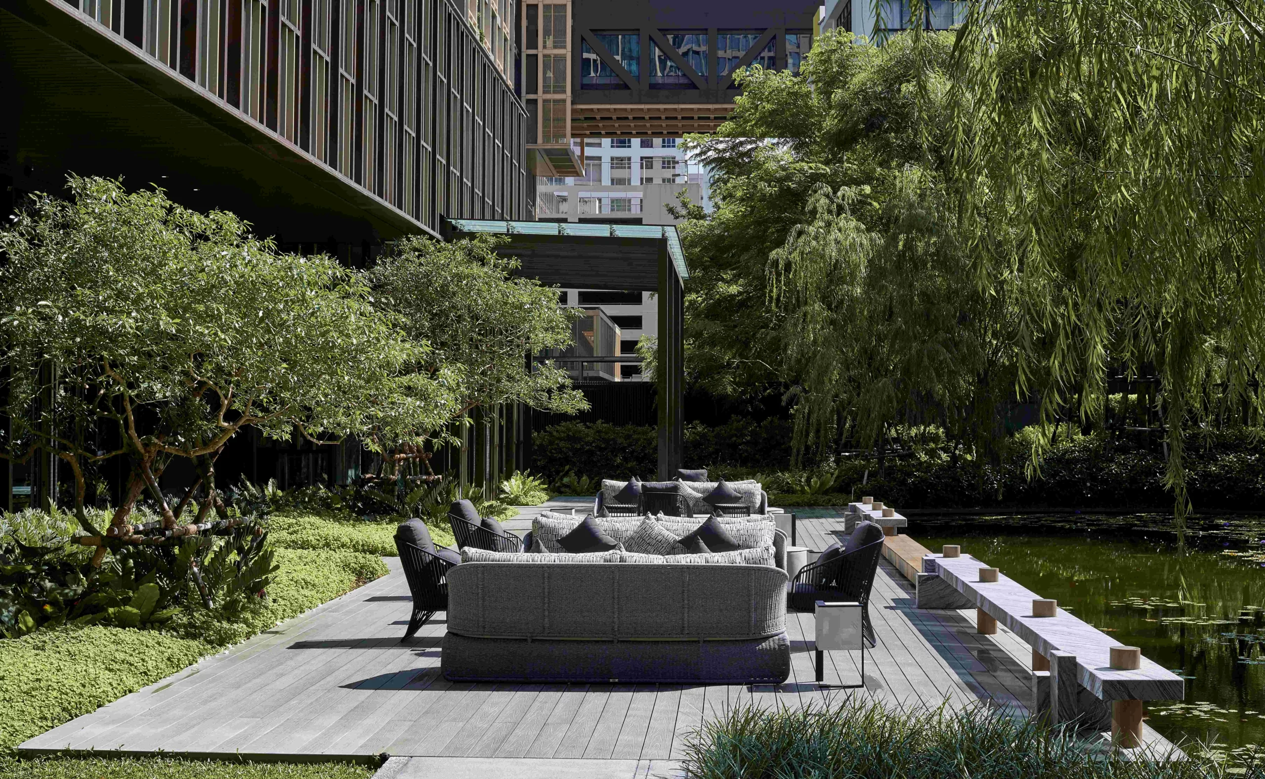 Serene Garden at Kimpton Maa-Lai Bangkok.