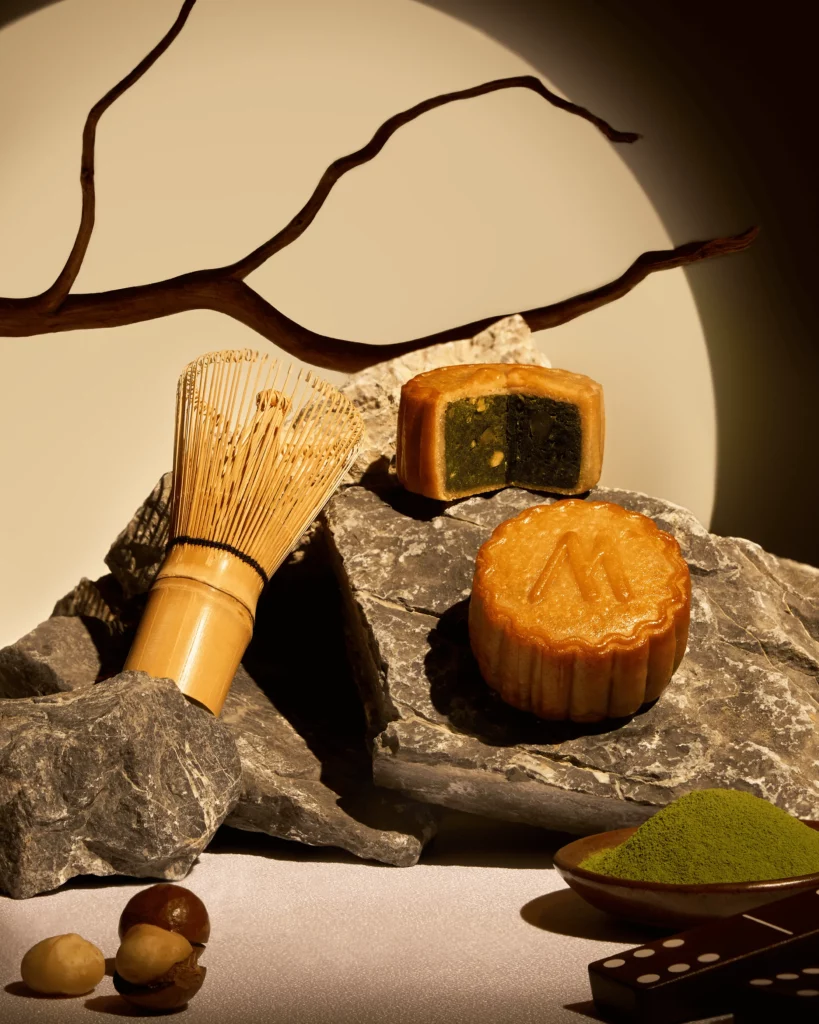 ชาเขียวมัทฉะและแมคคาเดเมีย