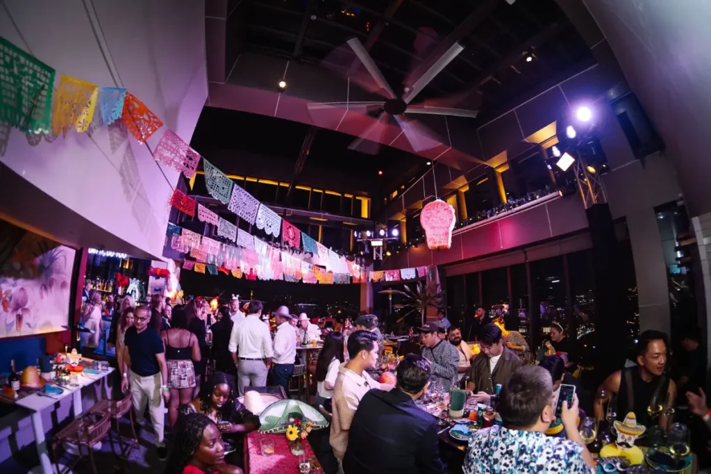 New Year’s Eve at a Rooftop Bar in Bangkok