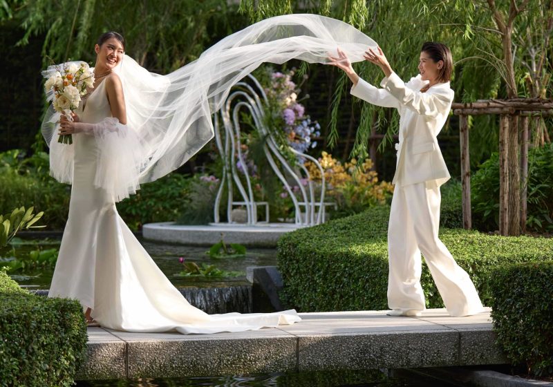 จัดงานแต่งในสวน